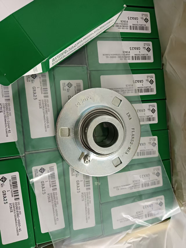 INA Housing FLAN52-MSA bearing GRA25-XL Housing units GRA, three/four-bolt flanged housing units, sheet steel, eccentric locking collar, P seals