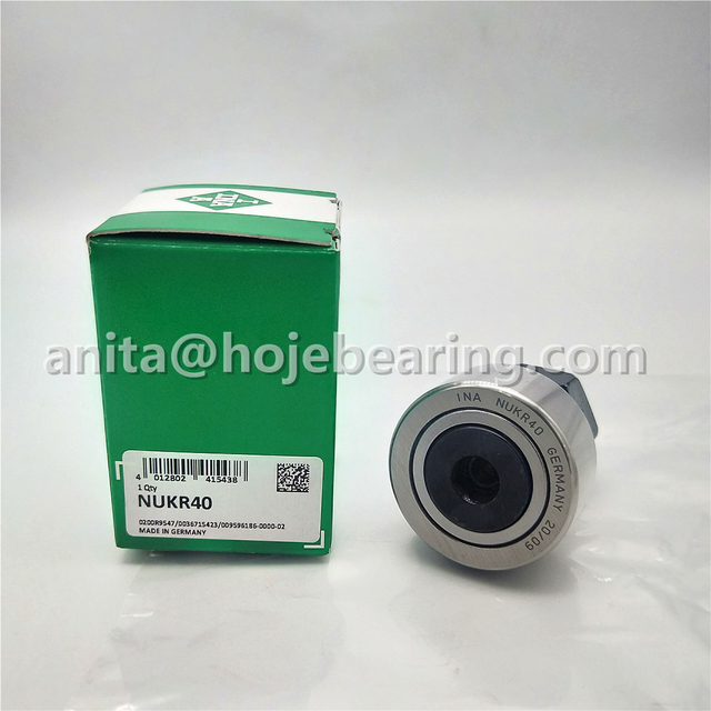 INA NUKR40 Cam Follower; Standard Stud; Straight 40x20x18 