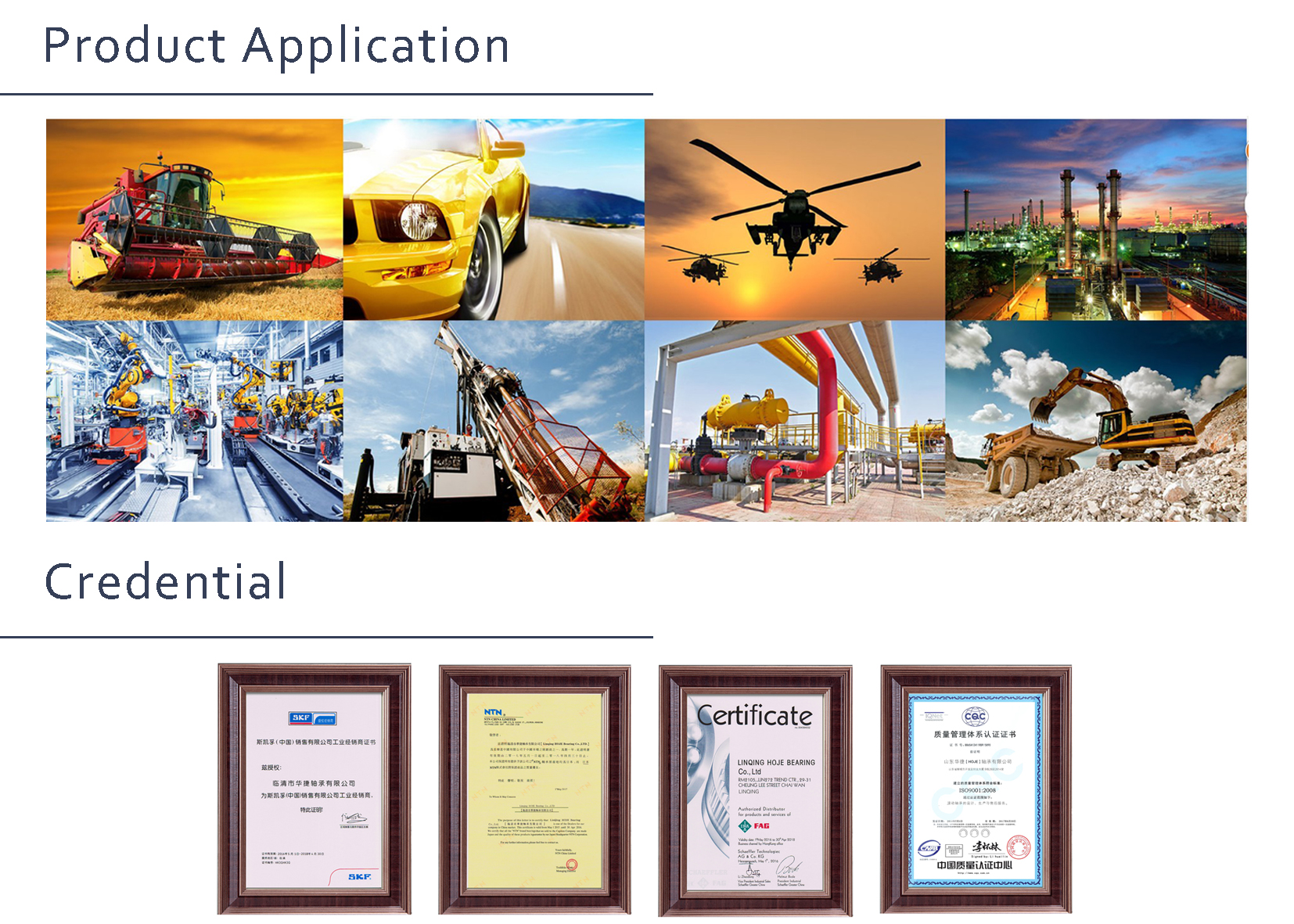 使用行业，证书