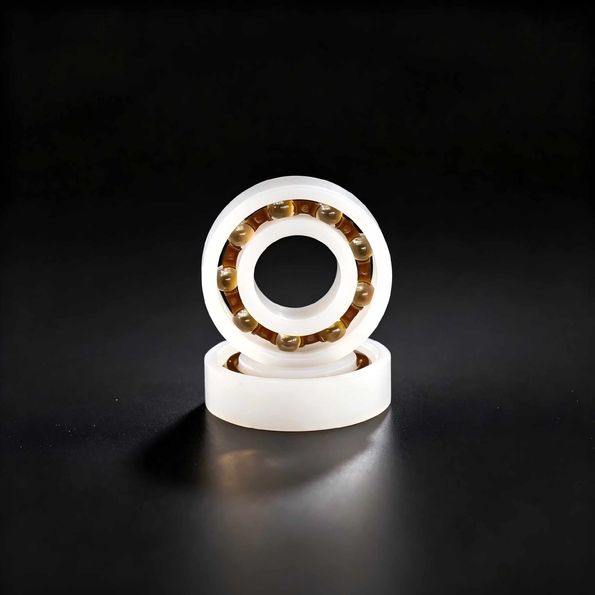 Plastic Deep Groove Ball Bearing 6203 With POM and PA and PE Bearing