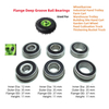 F6003-2RS F6003zz Wheelbarrow Warehouse Trolley Flanged Ball Bearing