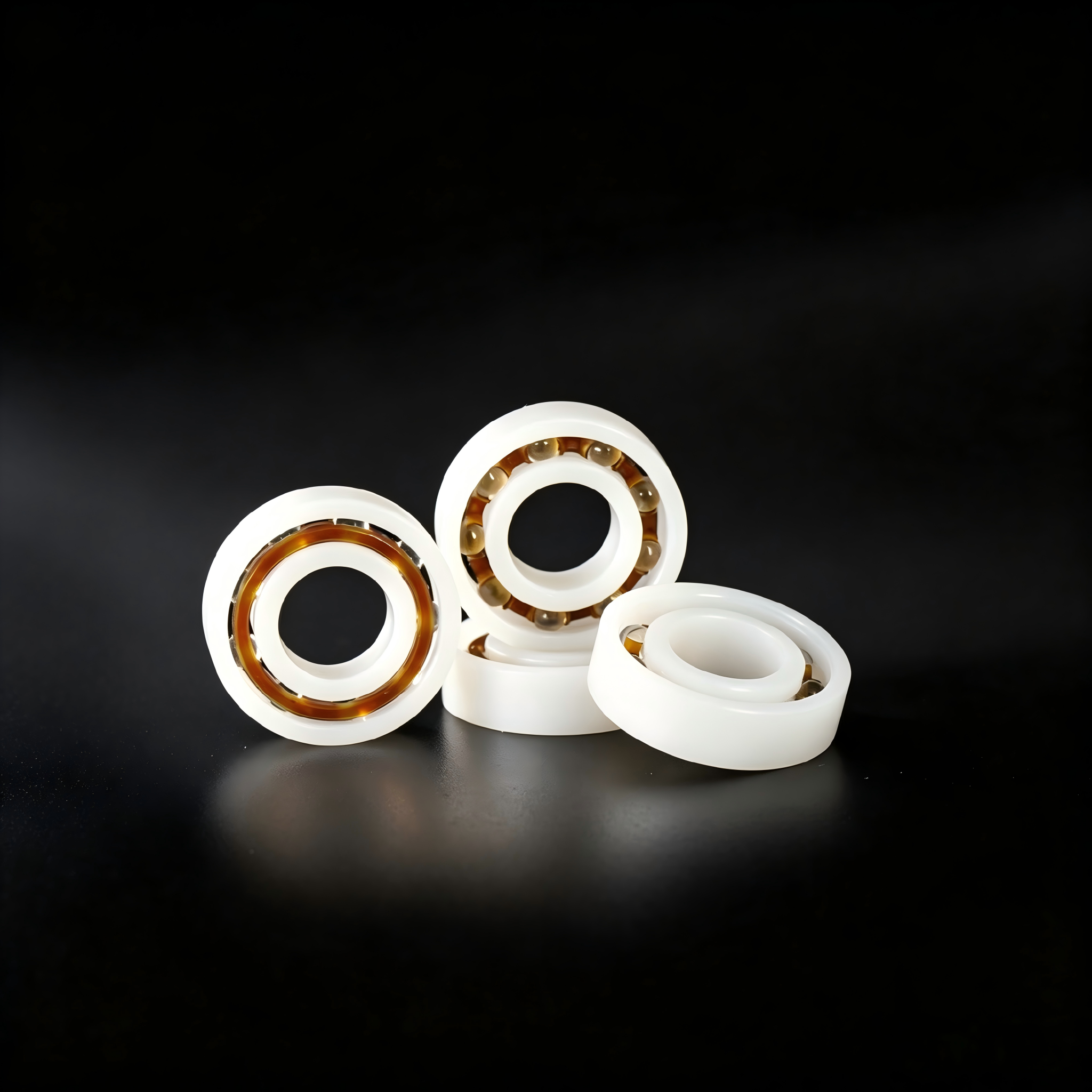 Plastic Deep Groove Ball Bearing 6203 With POM and PA and PE Bearing